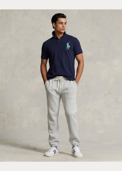 Ralph Lauren Custom Slim Fit Big Pony Mesh Polo Shirt | Cruise Navy