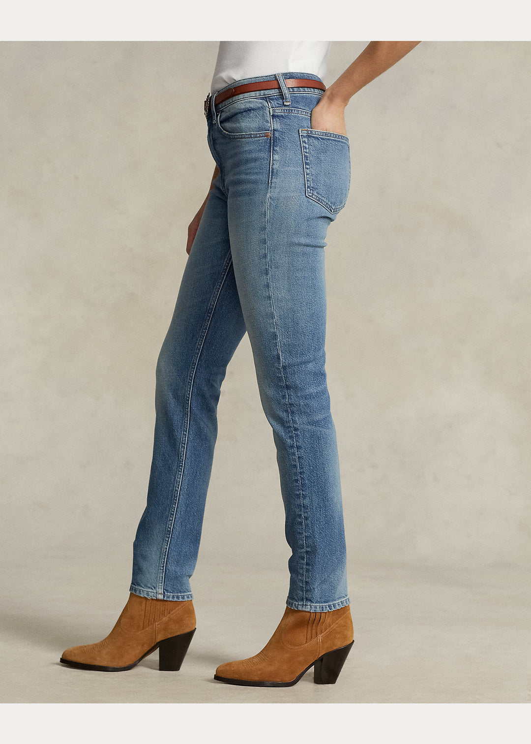Ralph Lauren Mid-Rise Skinny Jeans | Antares Wash
