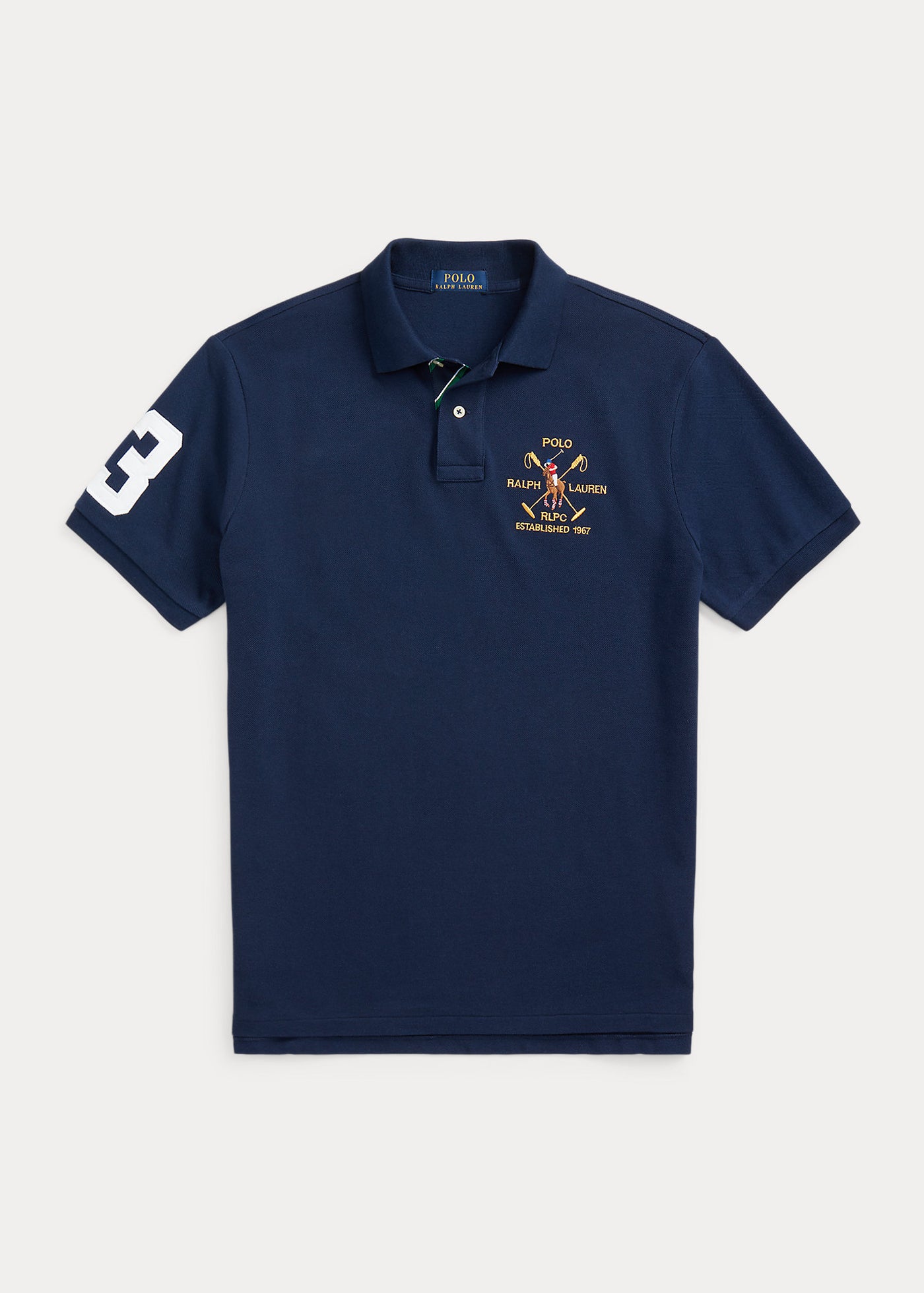 Ralph Lauren Custom Slim Fit Mesh Polo Shirt | Cruise Navy