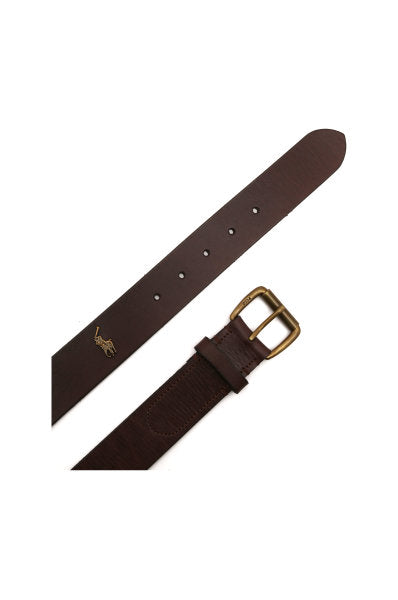Ralph Lauren Tumbled Leather Belt | Brown